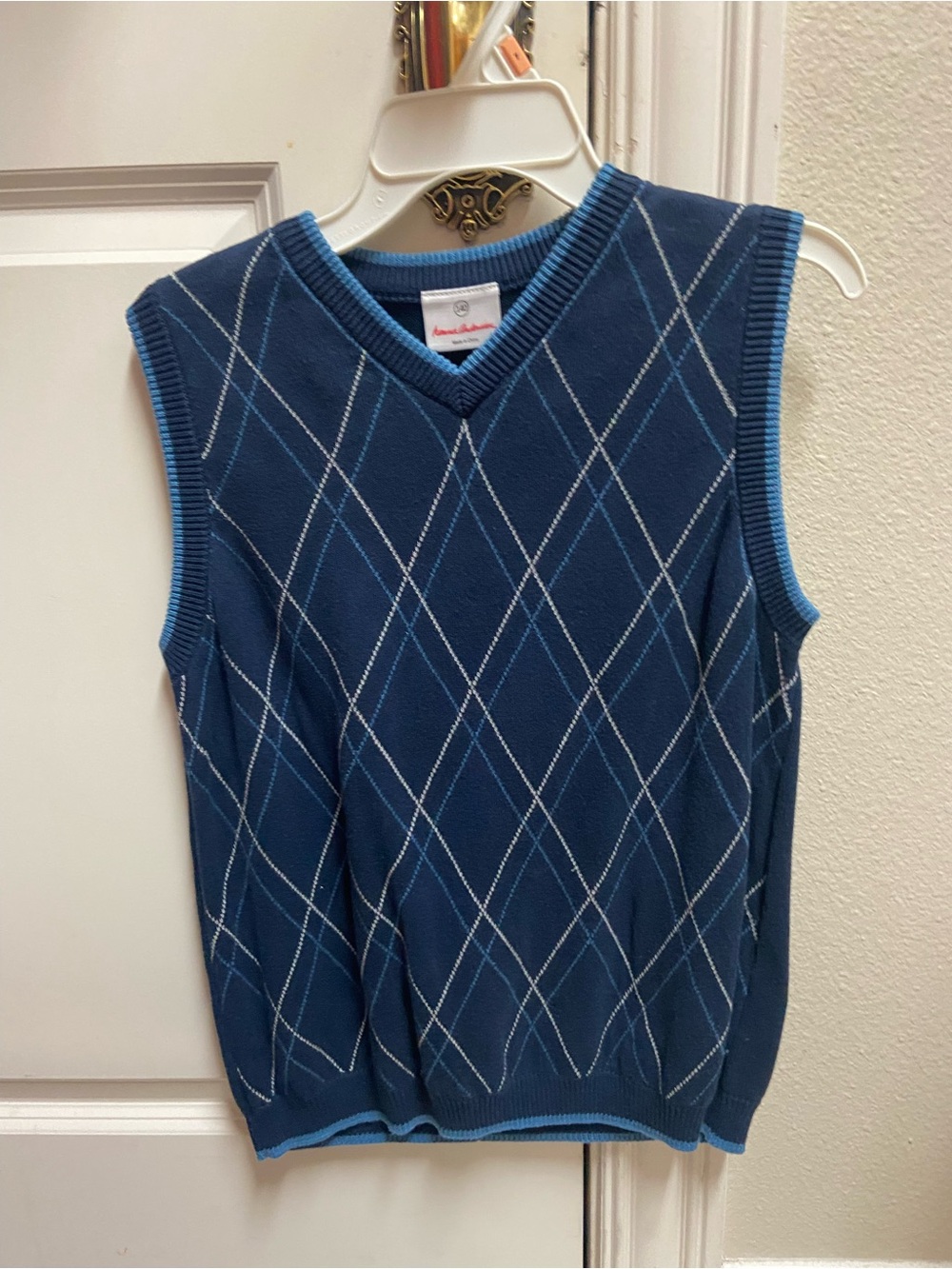 Boys Hanna andersson navy sweater vest size 10